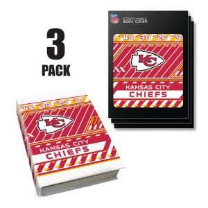  Kansas City Chiefs Stretch Book Covers (3 Pack): Sports 
