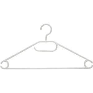  H & L Russell Set Of 10 Tubular Translucent Plastic Hangers 