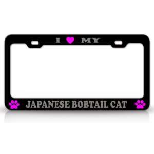 LOVE MY JAPANESE BOBTAIL Cat Pet Animal High Quality STEEL /METAL 