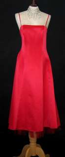 Nuevo con Etiquetas vestido rojo retro de Tul de satén de Jessica 