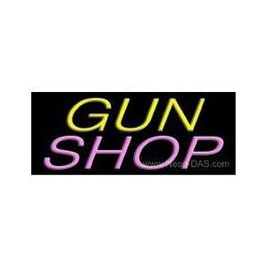  Gun Shop Neon Sign 13 x 32: Home Improvement