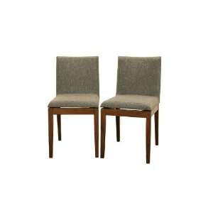  Moira Brown Modern Dining Chair (Set of 2): Home & Kitchen