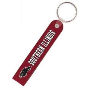  Southern Illinois Salukis Key Tag, Embroidered Loop 