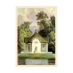  A Small Cottage on a Lake 12x18 Giclee on canvas