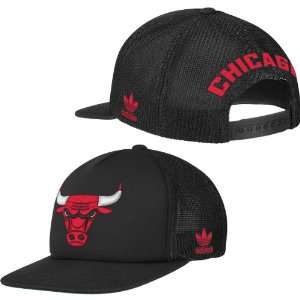  Adidas Chicago Bulls Foam & Mesh Snapback Hat Sports 
