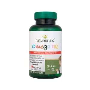  Natures Aid Omega IQ with Fish and Starflower Oil (120 