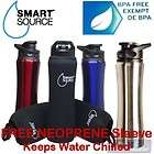 Stainless Steel Water Bottle Sports 800ml BPA Free 3 Neoprene 