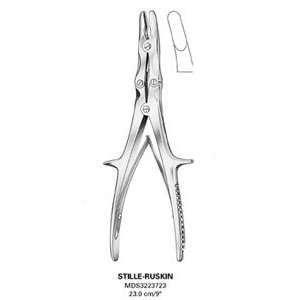 Bone Rongeurs, Stille Ruskin   Double action, curved tip, 9, 23 cm