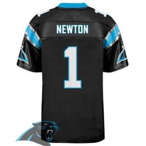  Carolina Panthers #1 Cam Newton Black Authentic Football 