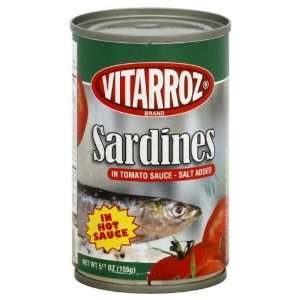 Vitarr oz, Sardine Pica In Hot Sce, 5.5 OZ (Pack of 50)  