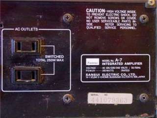 Sansui Electric Co Japan Integrated DC servo amplifier A7 Amplifier 