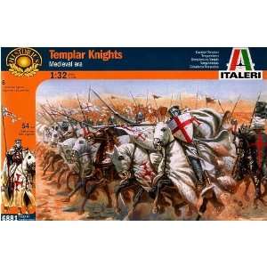  Medieval Era Templar Knights (6 Mounted) 1 32 Italeri 