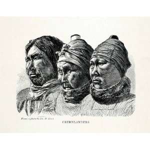   People Inuit Inuk Tribe   Original Engraving