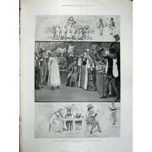  1900 China War Peitang Troops Camp Vaudeville Theatre 