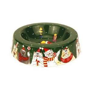  Green Christmas Cat Bowl
