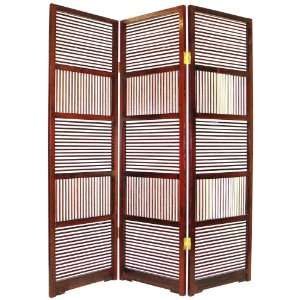  Wood and Bamboo Square Slatted Screen
