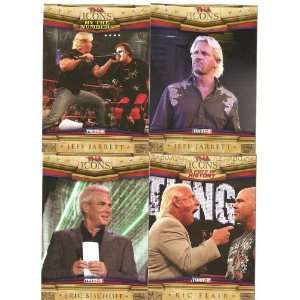  TNA Icons Jeff Jarrett 2010 TNA Wrestling Lot of 4 Trading 