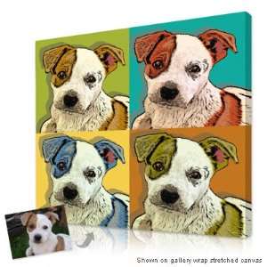   panel Warhol style pop art portrait from your pets