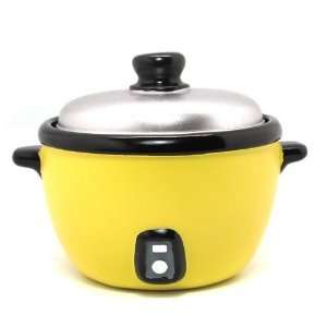  Rice Cooker Coin Bank YELLOW: Toys & Games