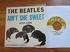   (AINT SHE SWEET) / NO BODYS CHILD) PICTURE SLEEVE (ATCO 6308) RARE