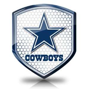  NFL Dallas Cowboys Shield Shape Auto Reflector, Official 