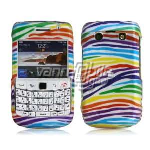 RAINBOW ZEBRA PRINT DESIGN CASE + LCD SCREEN PROTECTOR + CAR CHARGER 