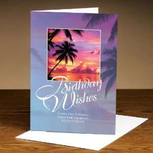  Successories Birthday Wishes Palm Trees 25 Pack Greeting 