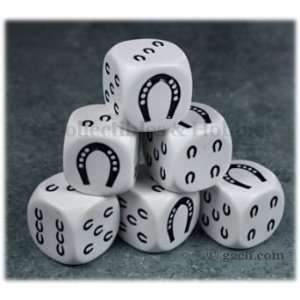  Lucky Horseshoe Dice   Set of 6 Toys & Games