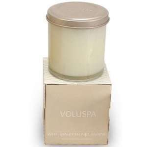  Voluspa Candle White Pepper Nectarine 10oz