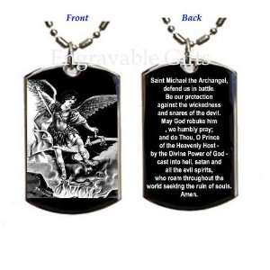  St Michael the Archangel in English prayer(Stainless steel 