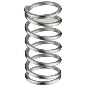 Stainless Steel 302 Compression Spring, 0.6 OD x 0.063 Wire Size x 1 