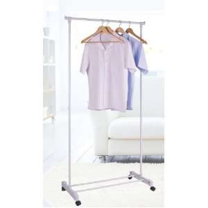 Rolling Garment Rack (White) (68H x 35W x 17D): Home 