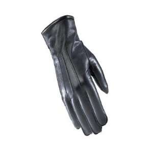  Mens Sheepskin Leather Dress Glove in Black: Sports 