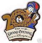 Japan Disney TDS pin 20 Days To Go Donald retired