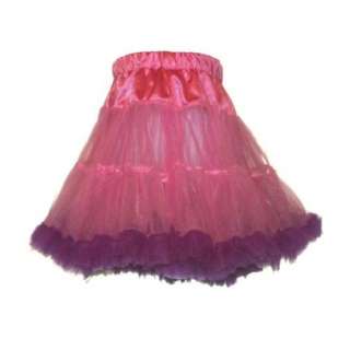   Toddler Girls Pink Purple Full Ruffled Tutu Skirt: Clothing