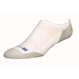  Drymax Running Lite Mesh No Show White/Grey: Sports 