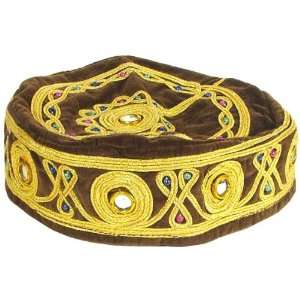 Traditional Folklore Cap   Brown 