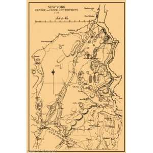   ROCKLAND DISTRICTS NEW YORK (NY) LANDOWNER MAP 1779