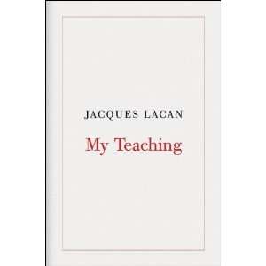  My Teaching [Paperback] Jacques Lacan Books