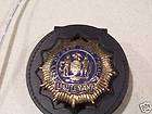 NYPD Lieutenant Style Badge Cut Out Leather Belt Clip