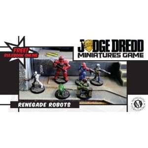   : Judge Dredd 28mm Miniatures: Renegade Robots Box Set: Toys & Games