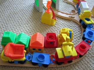 Huge Fisher Price Flip Track Road Rail Train Cars Lot!  