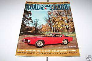 ROAD AND TRACK car magazine MARCH 1965   GHIA FIAT 2300  