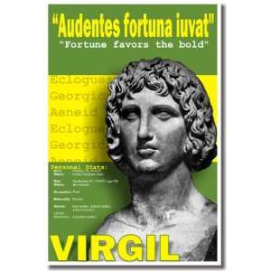  Ancient Rome: Virgil Quote, Fortune Favors the Bold 