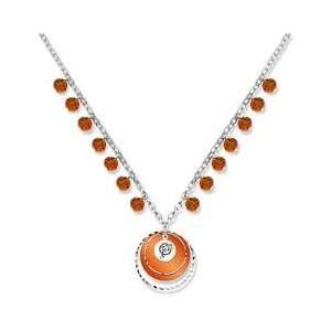   Miami Dolphins Game Day Necklace W/ Orange Glass Bead: Everything Else
