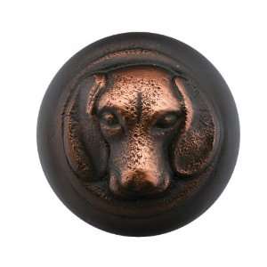Emtek 86111 Oil Rubbed Bronze   Beagle 1 1/4 Solid Brass Dog Cabinet