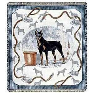  Doberman Pinscher Tapestry Throw: Home & Kitchen