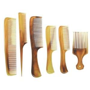    Scalpmaster 6 Piece Tortoise Shell Comb Set (SC T20) Beauty