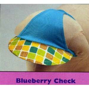  Blueberry Check Dog Hat Sun Visor Small