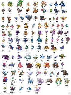 60 Assorted Pokemon Address Labels   110 Diff Styles!  